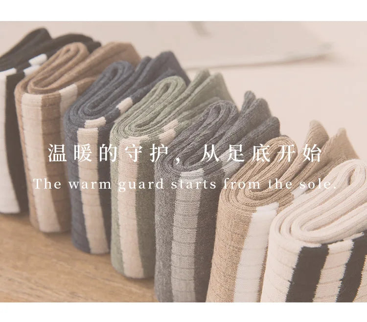 Men Socks 100 Cotton Fashion Black White Stripe Crew Mens Sock Sports High Skateboard Streetwear Happy Long Sox Short Crew Socks