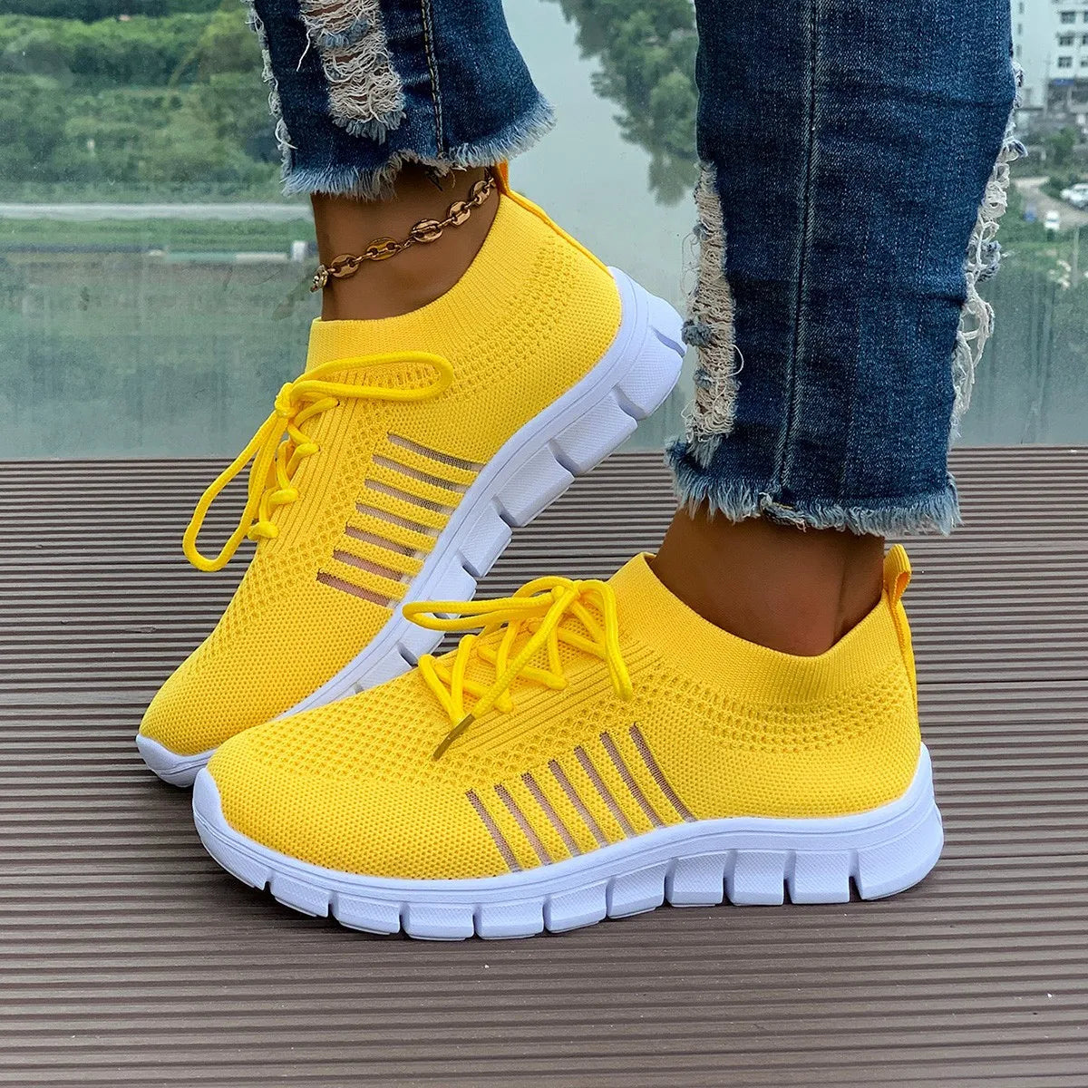 Purple Platform Sneakers for Women Breathable Mesh Casual Shoes White Thick Sole Sneakers Woman Luxury Designer Women Sneakers