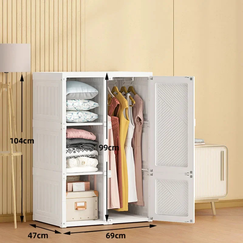 Storage Organizer Closet Bedroom Cube Clothes Free Shipping Cupboard Partitions Wardrobe Portable Guarda Roupa Home Furniture