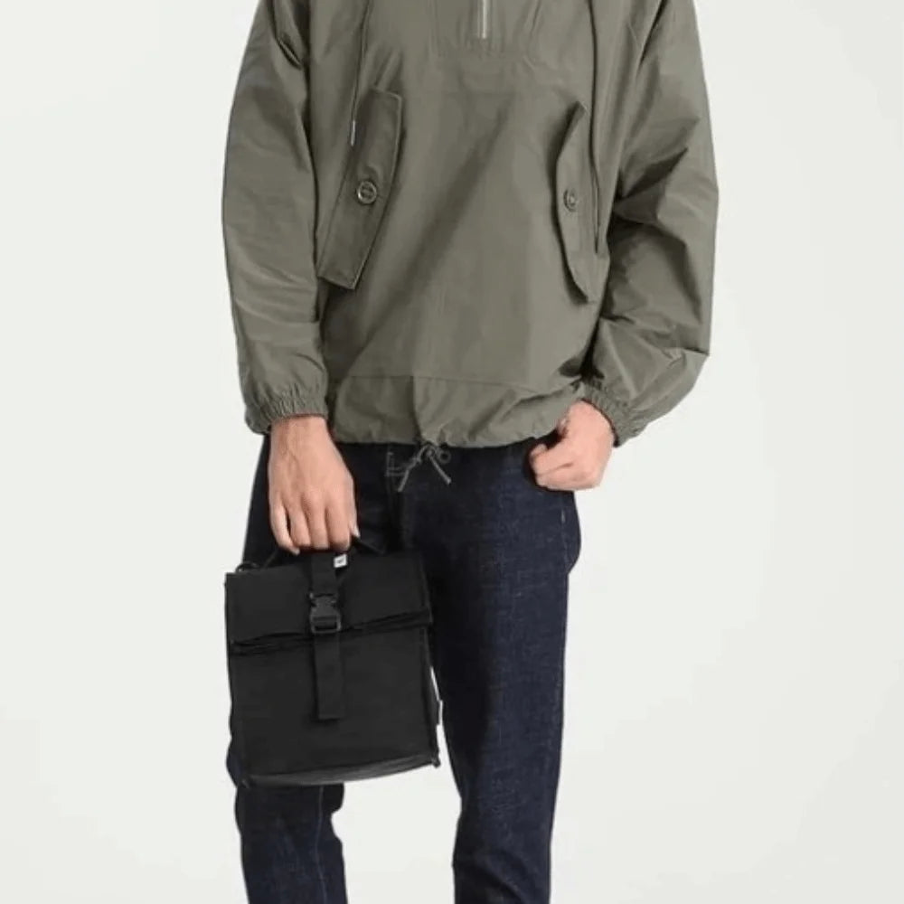 Adjustable Shoulder Strap Insulated Lunch Bag Lightweight Roll Top Collapsible Cooler Lunch Bags Shock-resistant Portable