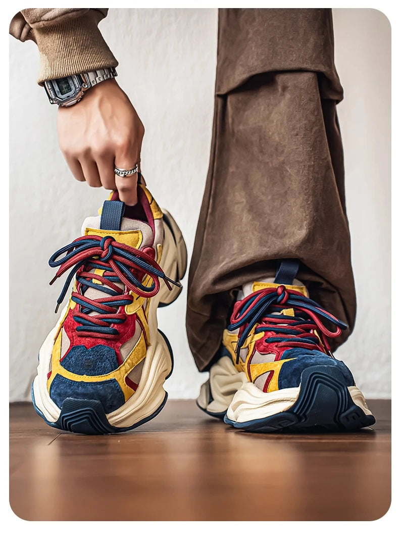 Male Sneakers Casual Sneaker Soft and Comfortable Sports and Leisure Shoes for Men Platform Sports Shoes Wear-resistant Fashion
