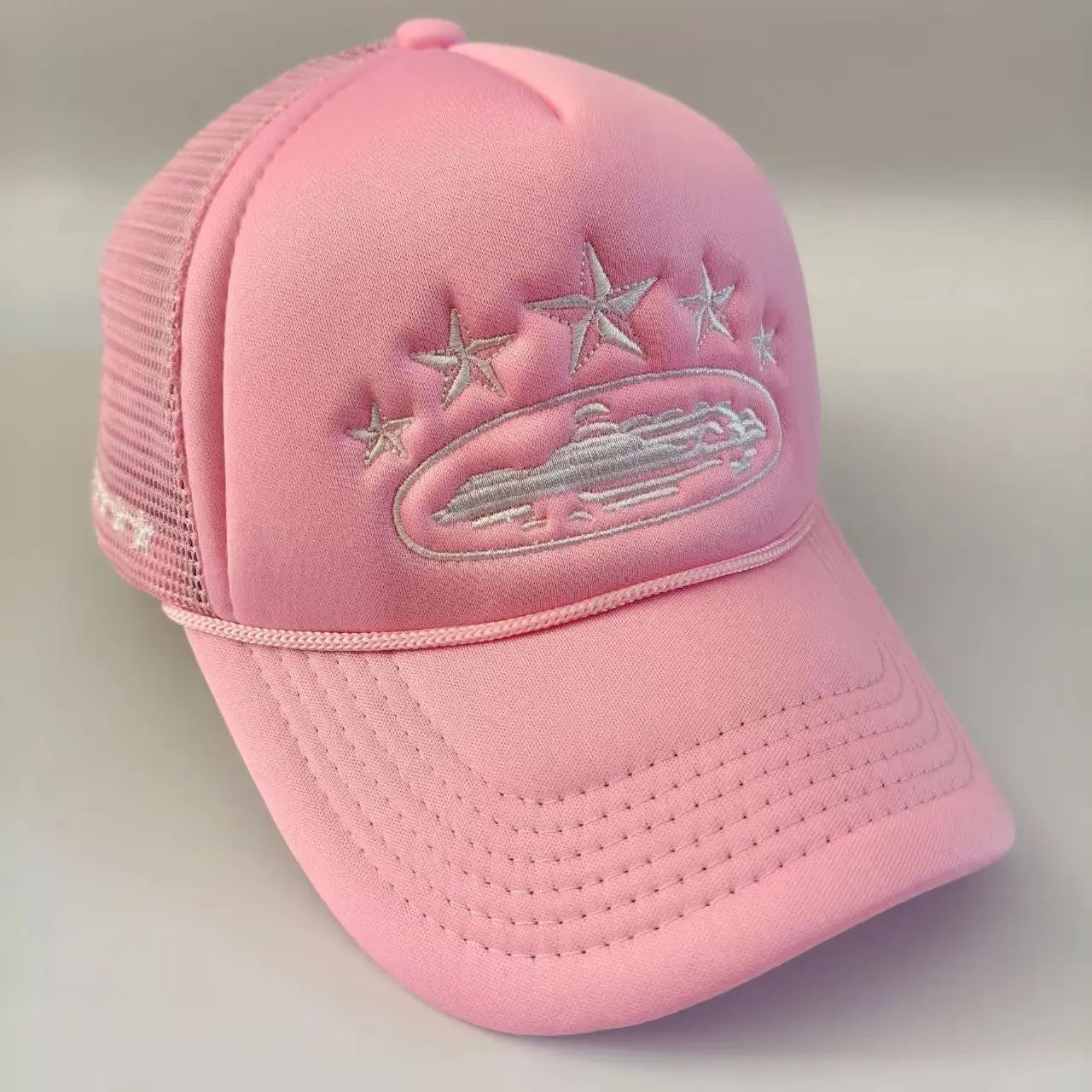 Fashionable and simple star-embroidered sponge baseball caps, men's and women's outdoor sports event mesh baseball caps
