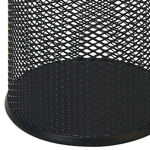 Container Desk Organizer Container Black Desktop Metal Pen Holders Mesh Pencil Cup Pen Case