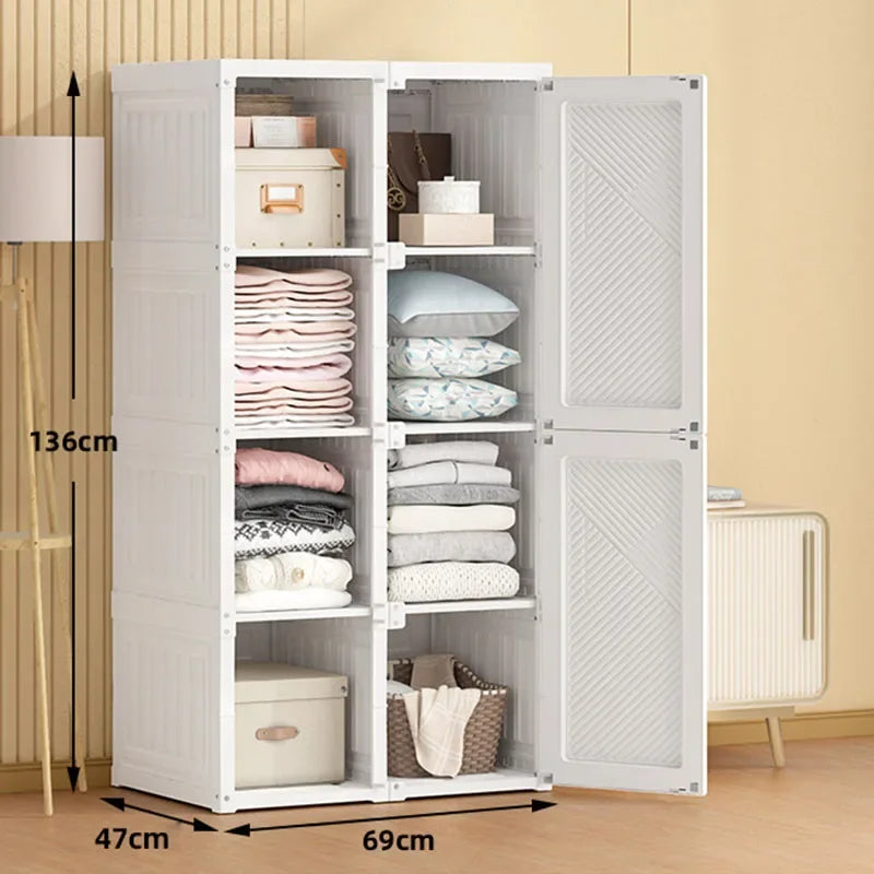 Storage Organizer Closet Bedroom Cube Clothes Free Shipping Cupboard Partitions Wardrobe Portable Guarda Roupa Home Furniture