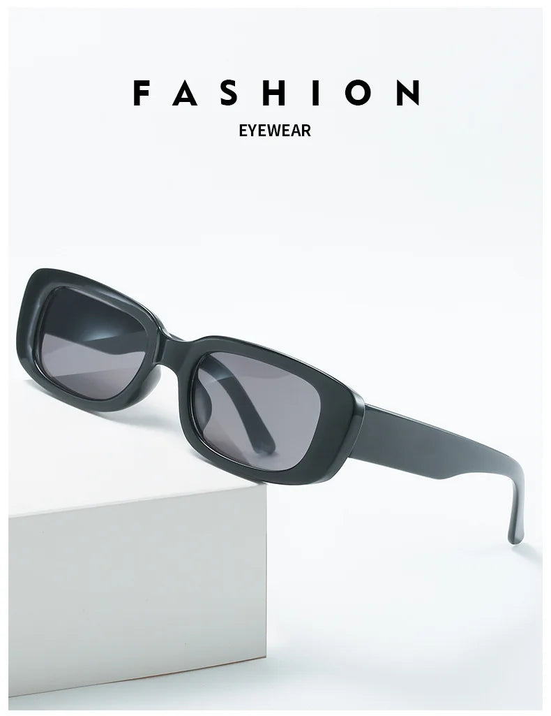 Square Sunglasses Women Rectangle Luxury Brand Designer Sun Glasses For Female Gradient Clear Small Lens Unisex Oculos De Sol