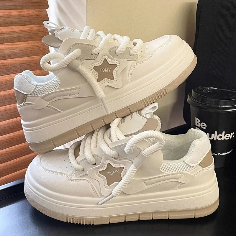 Purple Platform Sneakers for Women Breathable Mesh Casual Shoes White Thick Sole Sneakers Woman Luxury Designer Women Sneakers