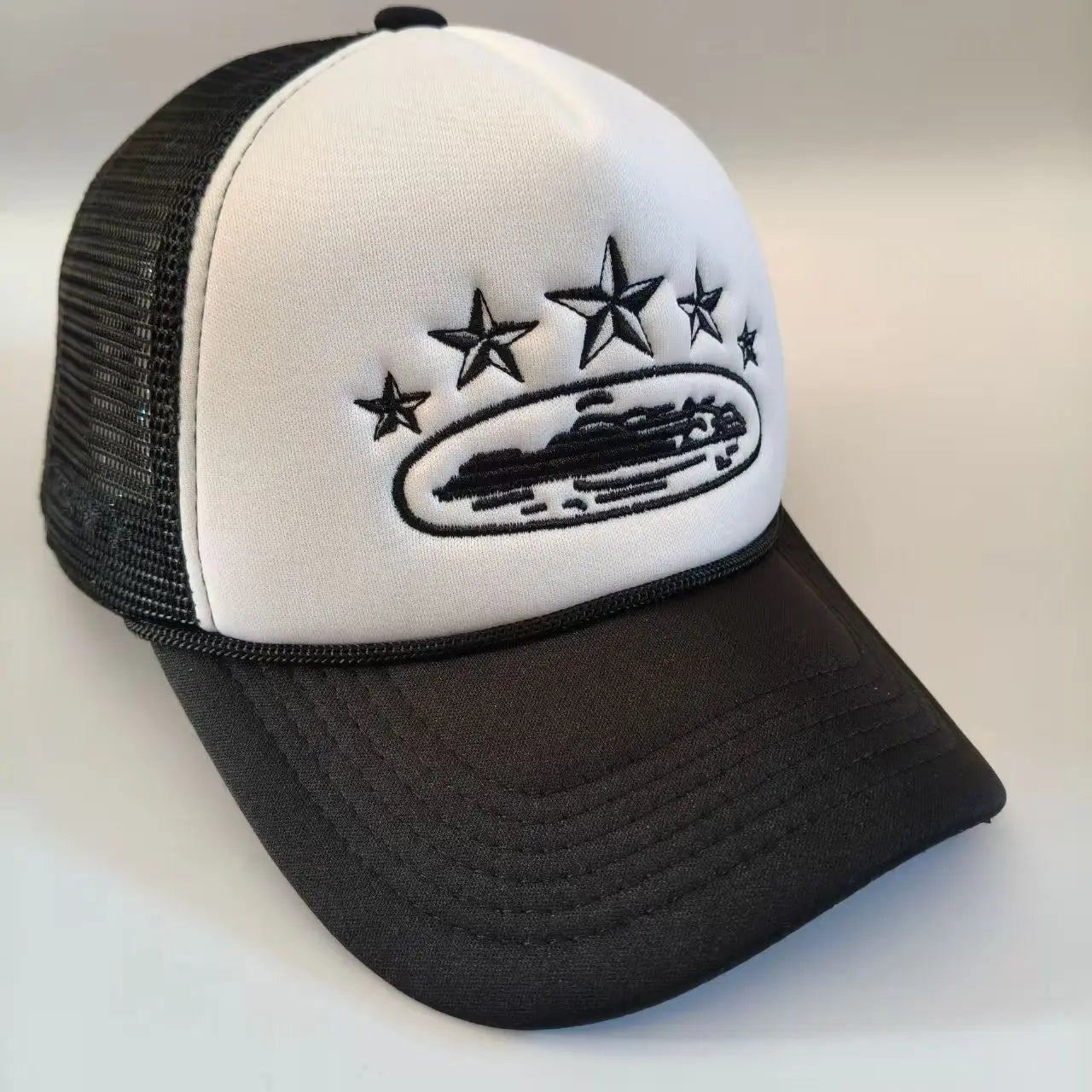 Fashionable and simple star-embroidered sponge baseball caps, men's and women's outdoor sports event mesh baseball caps