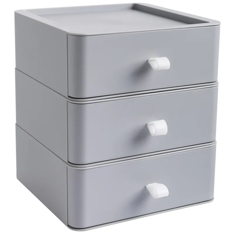 Office Supplies Desktop Storage Box Organizer Multi-layer Drawer Desk Storage Cabinet Rack Cosmetics Storage Box Desk Organizers