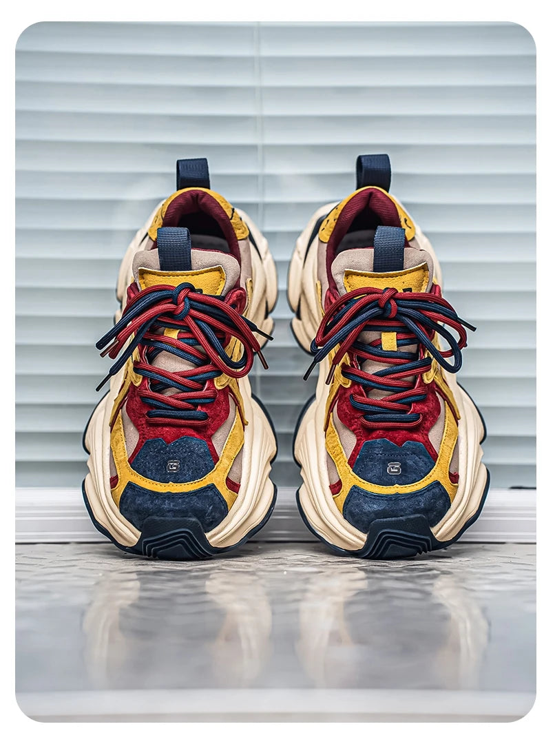 Male Sneakers Casual Sneaker Soft and Comfortable Sports and Leisure Shoes for Men Platform Sports Shoes Wear-resistant Fashion