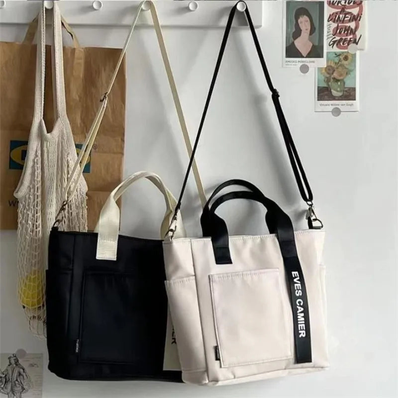Canvas Tote Bag, Fashionable Single Handbag Shoulder Bag For women messenger Bag, Hand Carry Bag, Duffel Bag with Zipper Closure