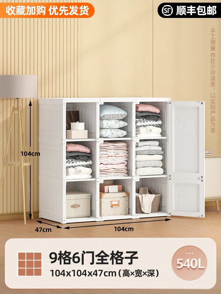 Storage Organizer Closet Bedroom Cube Clothes Free Shipping Cupboard Partitions Wardrobe Portable Guarda Roupa Home Furniture