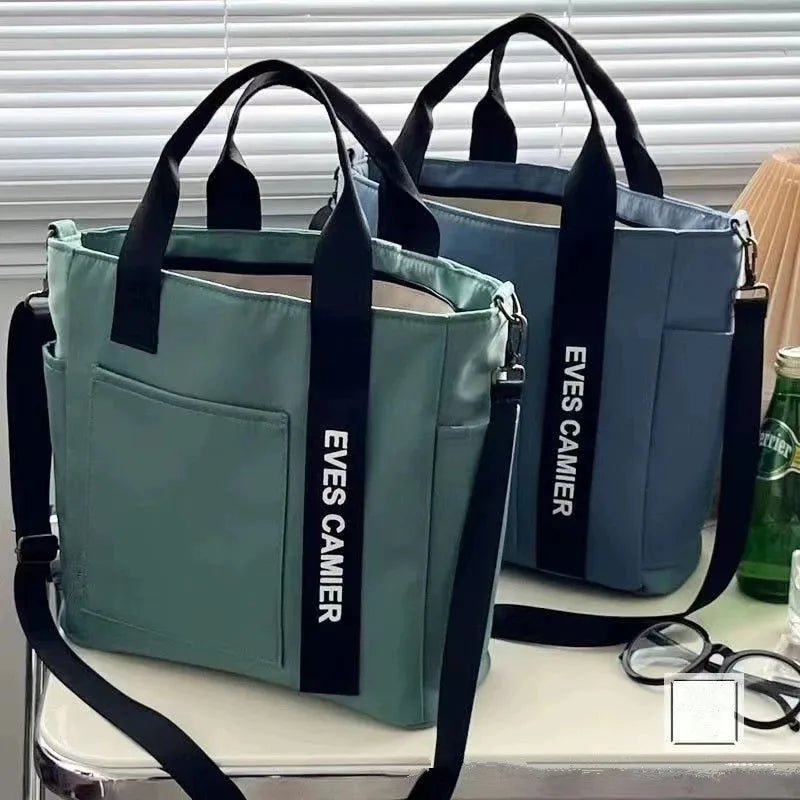 Canvas Tote Bag, Fashionable Single Handbag Shoulder Bag For women messenger Bag, Hand Carry Bag, Duffel Bag with Zipper Closure