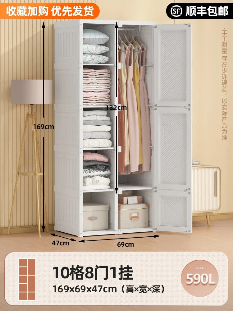 Storage Organizer Closet Bedroom Cube Clothes Free Shipping Cupboard Partitions Wardrobe Portable Guarda Roupa Home Furniture