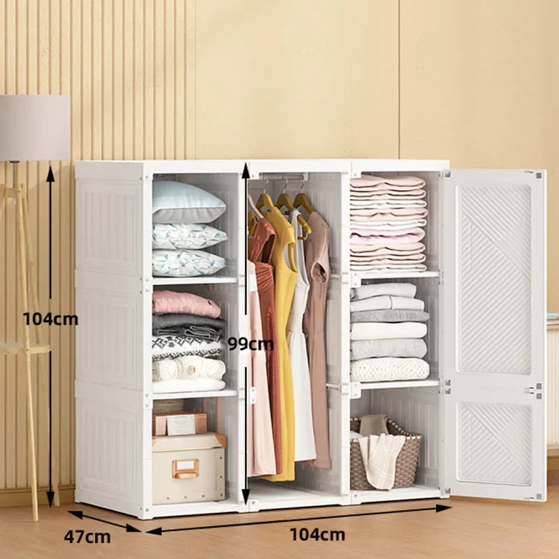 Storage Organizer Closet Bedroom Cube Clothes Free Shipping Cupboard Partitions Wardrobe Portable Guarda Roupa Home Furniture