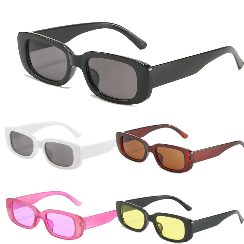Square Sunglasses Women Rectangle Luxury Brand Designer Sun Glasses For Female Gradient Clear Small Lens Unisex Oculos De Sol