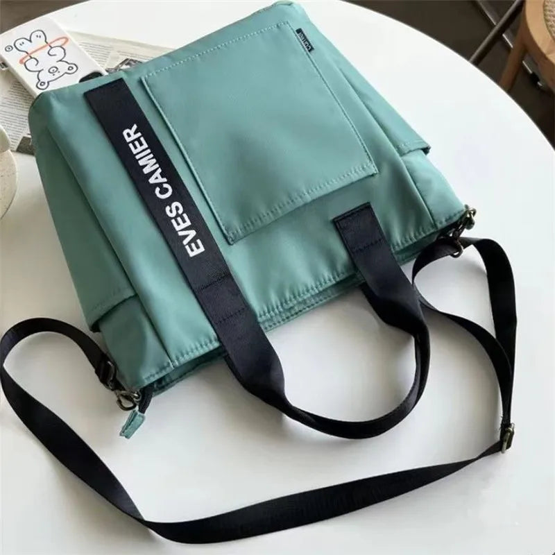Canvas Tote Bag, Fashionable Single Handbag Shoulder Bag For women messenger Bag, Hand Carry Bag, Duffel Bag with Zipper Closure