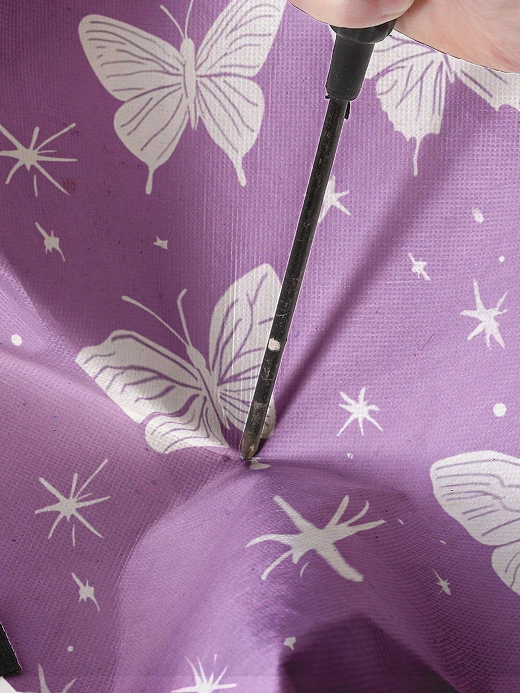 Butterfly pattern printed circular storage box, suitable for storing clothes and books, convenient for laundry baskets