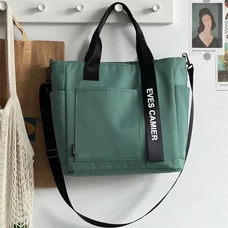 Canvas Tote Bag, Fashionable Single Handbag Shoulder Bag For women messenger Bag, Hand Carry Bag, Duffel Bag with Zipper Closure