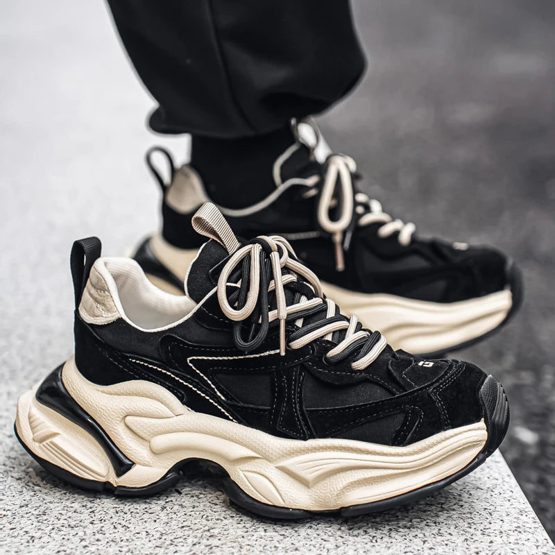 Male Sneakers Casual Sneaker Soft and Comfortable Sports and Leisure Shoes for Men Platform Sports Shoes Wear-resistant Fashion