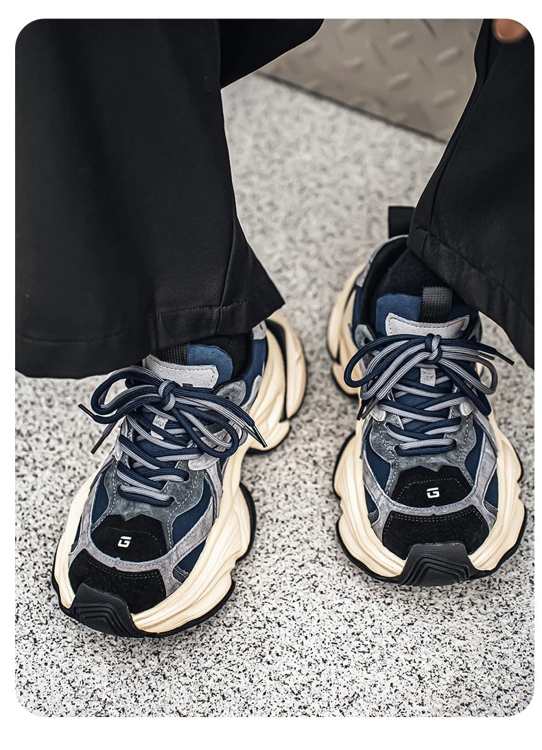 Male Sneakers Casual Sneaker Soft and Comfortable Sports and Leisure Shoes for Men Platform Sports Shoes Wear-resistant Fashion