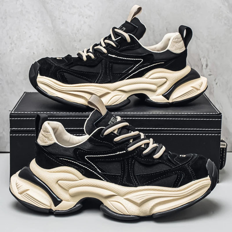 Male Sneakers Casual Sneaker Soft and Comfortable Sports and Leisure Shoes for Men Platform Sports Shoes Wear-resistant Fashion