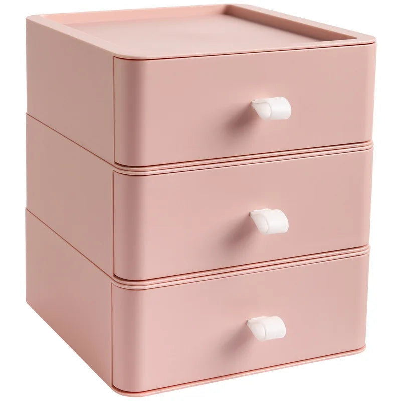 Office Supplies Desktop Storage Box Organizer Multi-layer Drawer Desk Storage Cabinet Rack Cosmetics Storage Box Desk Organizers