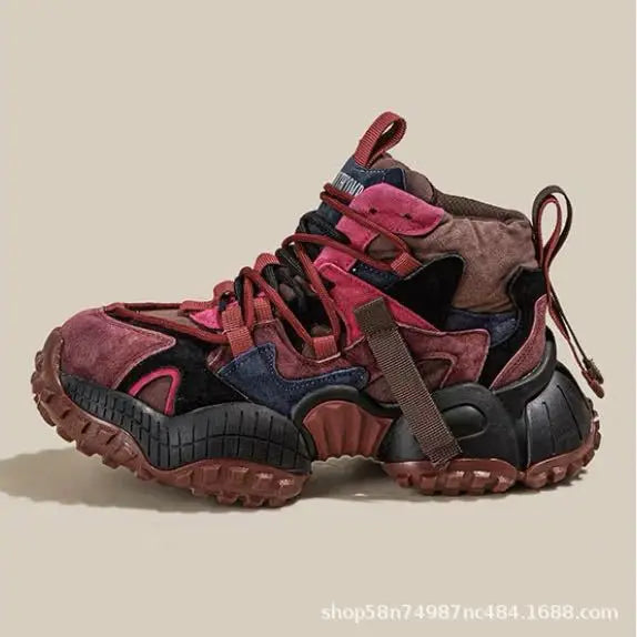 Sneakers for Men High-top Fashion Leather Casual Men's Sneakers High Quality Designer Running Platform Sneaker Zapatillas Hombre