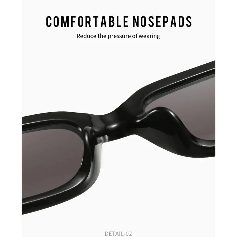 Square Sunglasses Women Rectangle Luxury Brand Designer Sun Glasses For Female Gradient Clear Small Lens Unisex Oculos De Sol