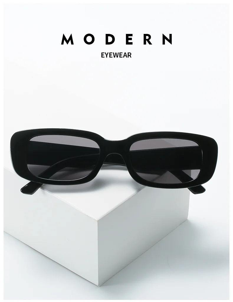 Square Sunglasses Women Rectangle Luxury Brand Designer Sun Glasses For Female Gradient Clear Small Lens Unisex Oculos De Sol