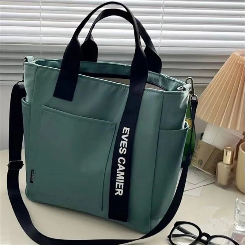 Canvas Tote Bag, Fashionable Single Handbag Shoulder Bag For women messenger Bag, Hand Carry Bag, Duffel Bag with Zipper Closure