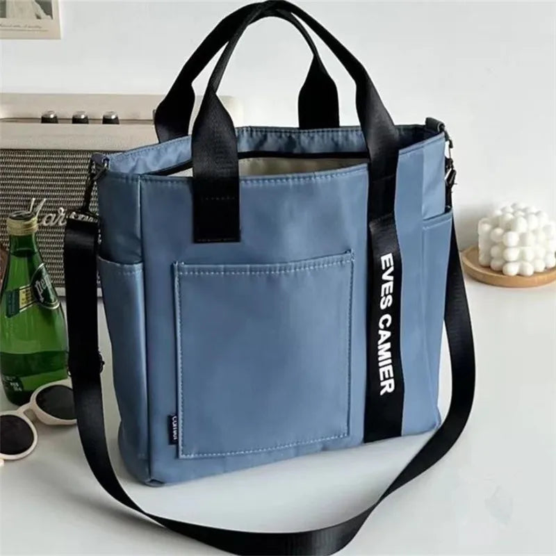 Canvas Tote Bag, Fashionable Single Handbag Shoulder Bag For women messenger Bag, Hand Carry Bag, Duffel Bag with Zipper Closure