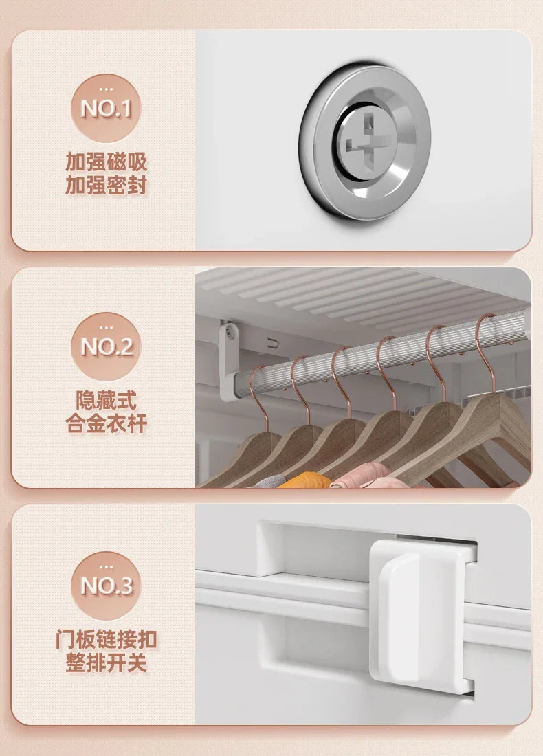Storage Organizer Closet Bedroom Cube Clothes Free Shipping Cupboard Partitions Wardrobe Portable Guarda Roupa Home Furniture