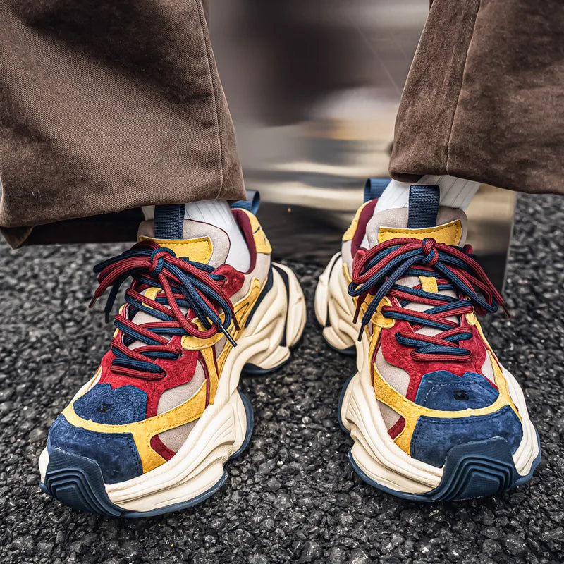 Male Sneakers Casual Sneaker Soft and Comfortable Sports and Leisure Shoes for Men Platform Sports Shoes Wear-resistant Fashion