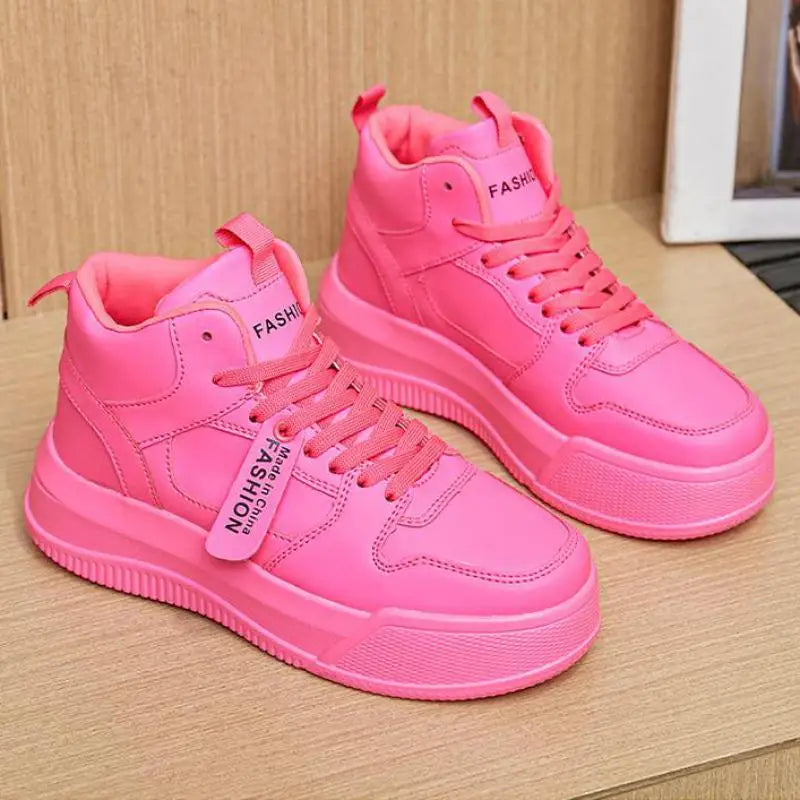 Purple Platform Sneakers for Women Breathable Mesh Casual Shoes White Thick Sole Sneakers Woman Luxury Designer Women Sneakers
