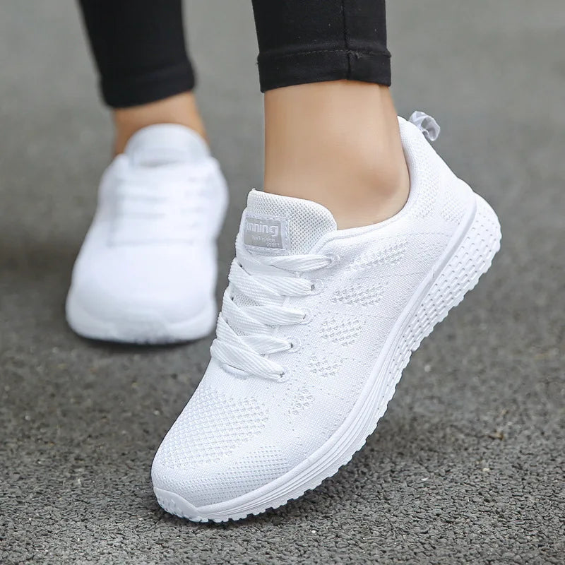Purple Platform Sneakers for Women Breathable Mesh Casual Shoes White Thick Sole Sneakers Woman Luxury Designer Women Sneakers