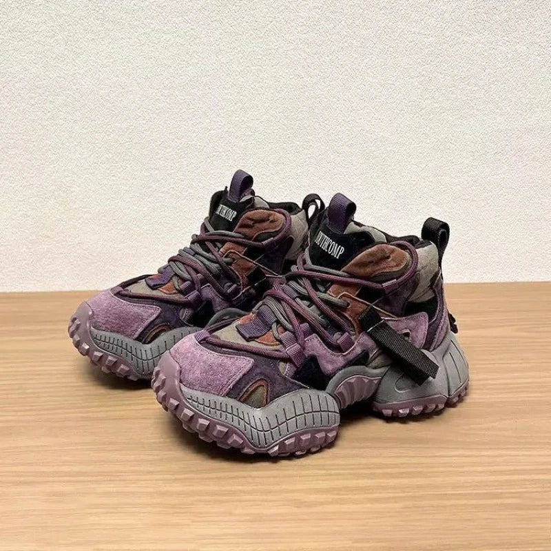 Sneakers for Men High-top Fashion Leather Casual Men's Sneakers High Quality Designer Running Platform Sneaker Zapatillas Hombre