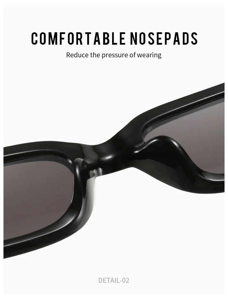 Square Sunglasses Women Rectangle Luxury Brand Designer Sun Glasses For Female Gradient Clear Small Lens Unisex Oculos De Sol