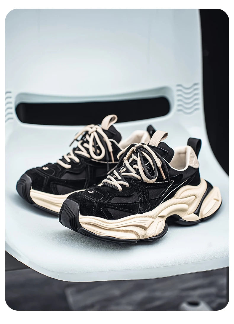 Male Sneakers Casual Sneaker Soft and Comfortable Sports and Leisure Shoes for Men Platform Sports Shoes Wear-resistant Fashion