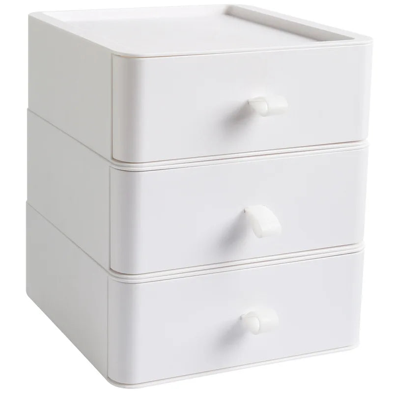 Office Supplies Desktop Storage Box Organizer Multi-layer Drawer Desk Storage Cabinet Rack Cosmetics Storage Box Desk Organizers