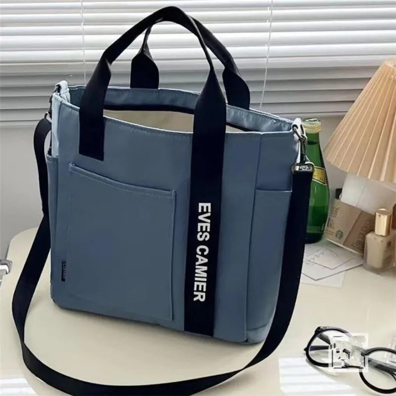 Canvas Tote Bag, Fashionable Single Handbag Shoulder Bag For women messenger Bag, Hand Carry Bag, Duffel Bag with Zipper Closure