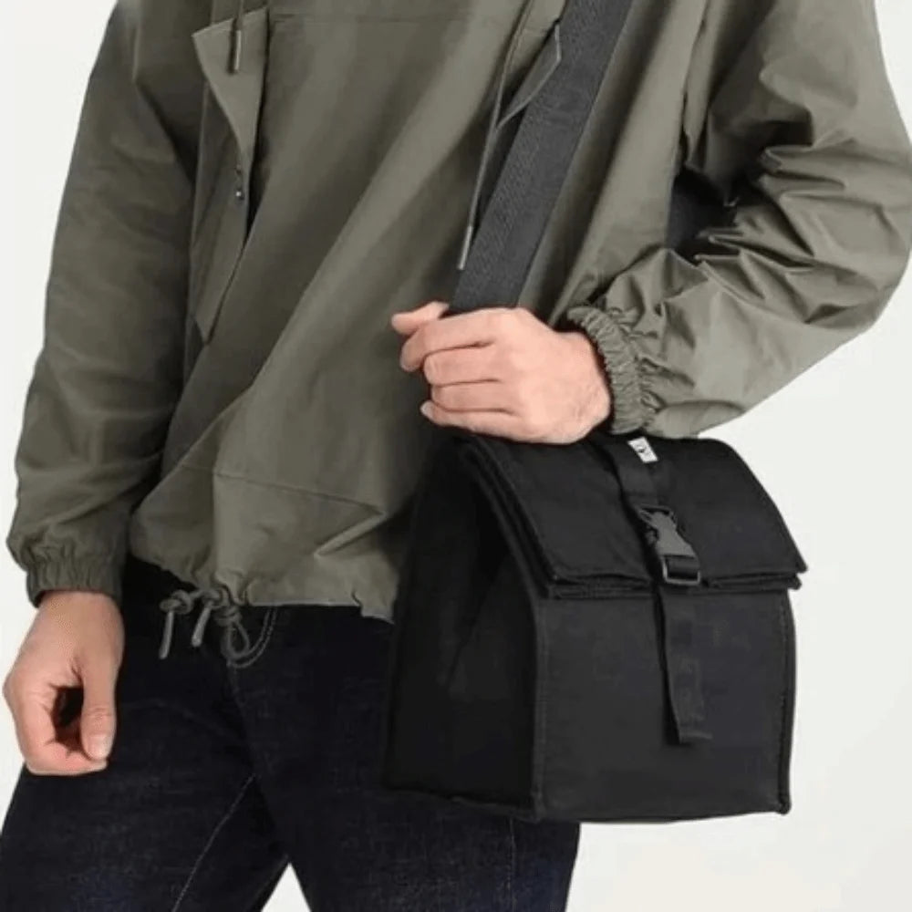 Adjustable Shoulder Strap Insulated Lunch Bag Lightweight Roll Top Collapsible Cooler Lunch Bags Shock-resistant Portable