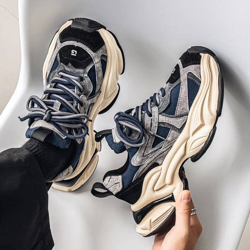 Male Sneakers Casual Sneaker Soft and Comfortable Sports and Leisure Shoes for Men Platform Sports Shoes Wear-resistant Fashion