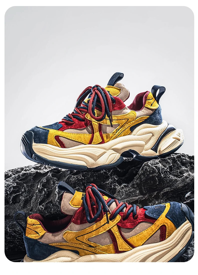 Male Sneakers Casual Sneaker Soft and Comfortable Sports and Leisure Shoes for Men Platform Sports Shoes Wear-resistant Fashion