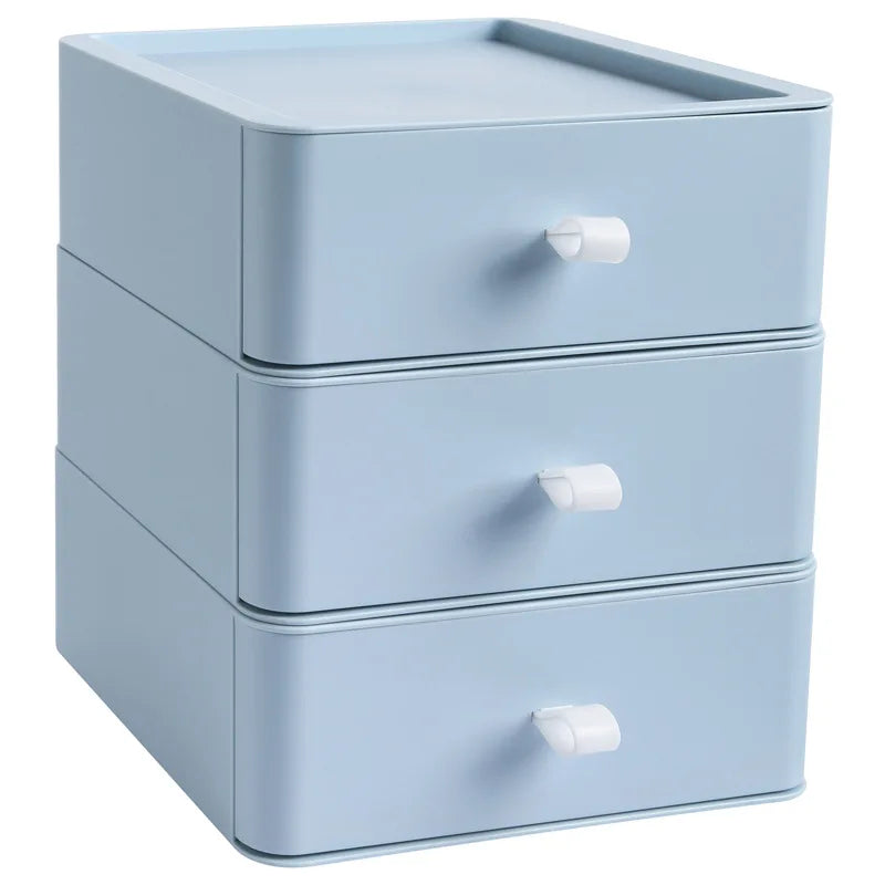 Office Supplies Desktop Storage Box Organizer Multi-layer Drawer Desk Storage Cabinet Rack Cosmetics Storage Box Desk Organizers