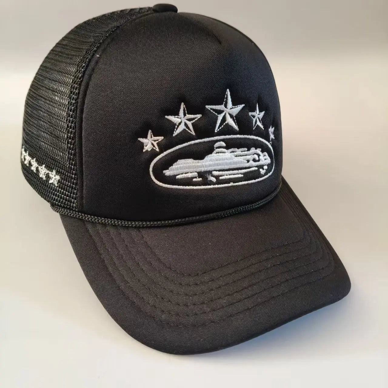 Fashionable and simple star-embroidered sponge baseball caps, men's and women's outdoor sports event mesh baseball caps