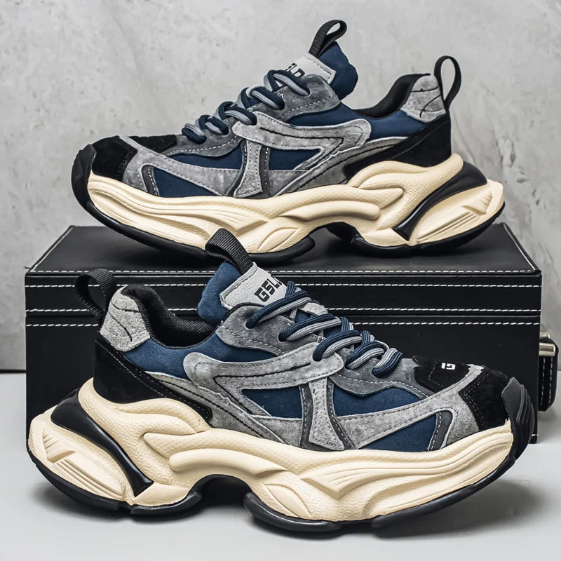 Male Sneakers Casual Sneaker Soft and Comfortable Sports and Leisure Shoes for Men Platform Sports Shoes Wear-resistant Fashion