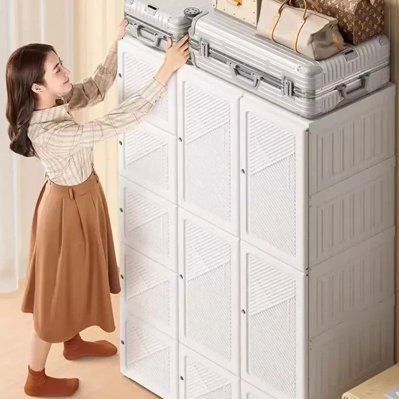 Storage Organizer Closet Bedroom Cube Clothes Free Shipping Cupboard Partitions Wardrobe Portable Guarda Roupa Home Furniture