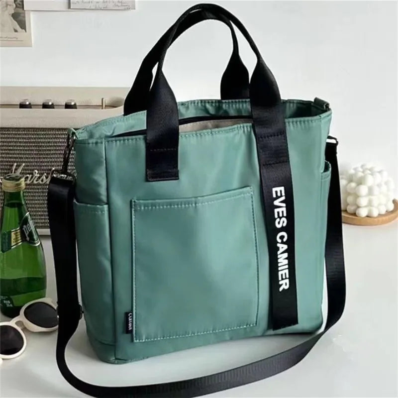 Canvas Tote Bag, Fashionable Single Handbag Shoulder Bag For women messenger Bag, Hand Carry Bag, Duffel Bag with Zipper Closure