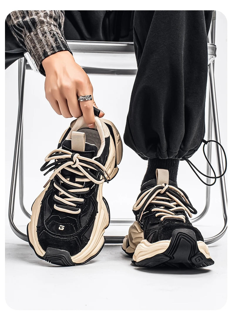 Male Sneakers Casual Sneaker Soft and Comfortable Sports and Leisure Shoes for Men Platform Sports Shoes Wear-resistant Fashion