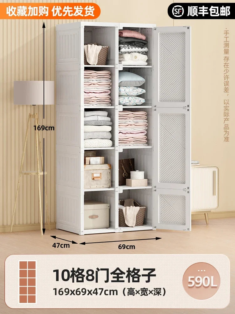 Storage Organizer Closet Bedroom Cube Clothes Free Shipping Cupboard Partitions Wardrobe Portable Guarda Roupa Home Furniture